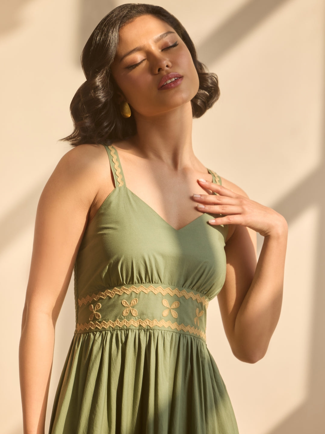 Tushita Mehta in Sara Applique Maxi | Style Island at Broadway