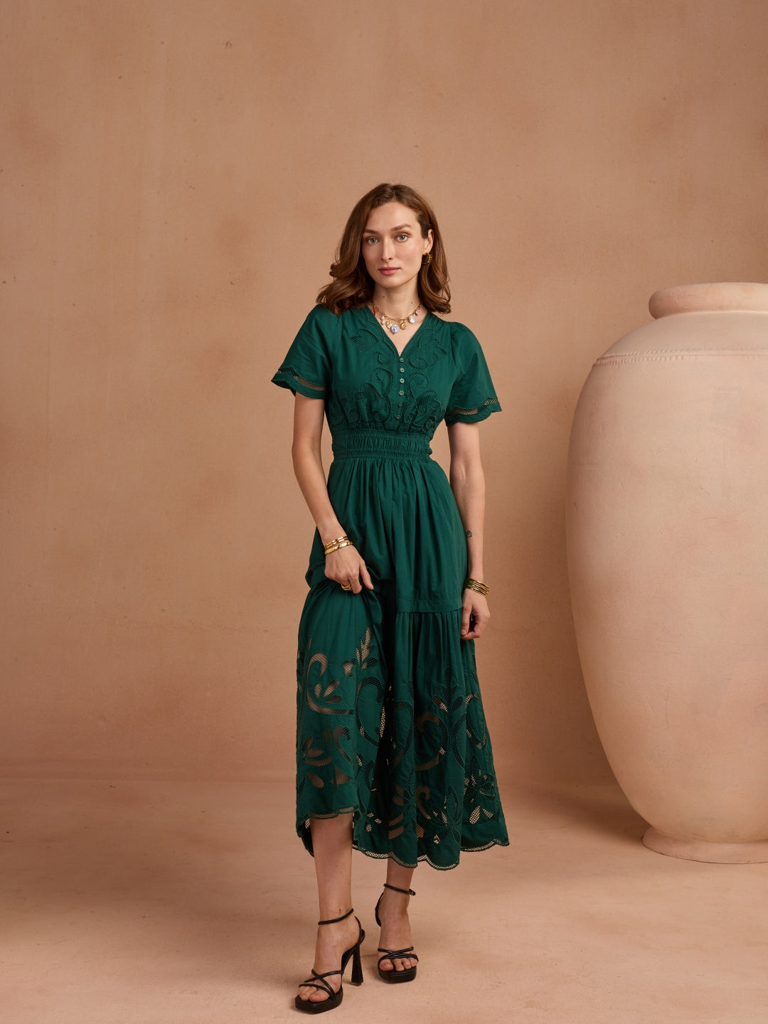 Ava Cutwork Dress | Style Island at Broadway