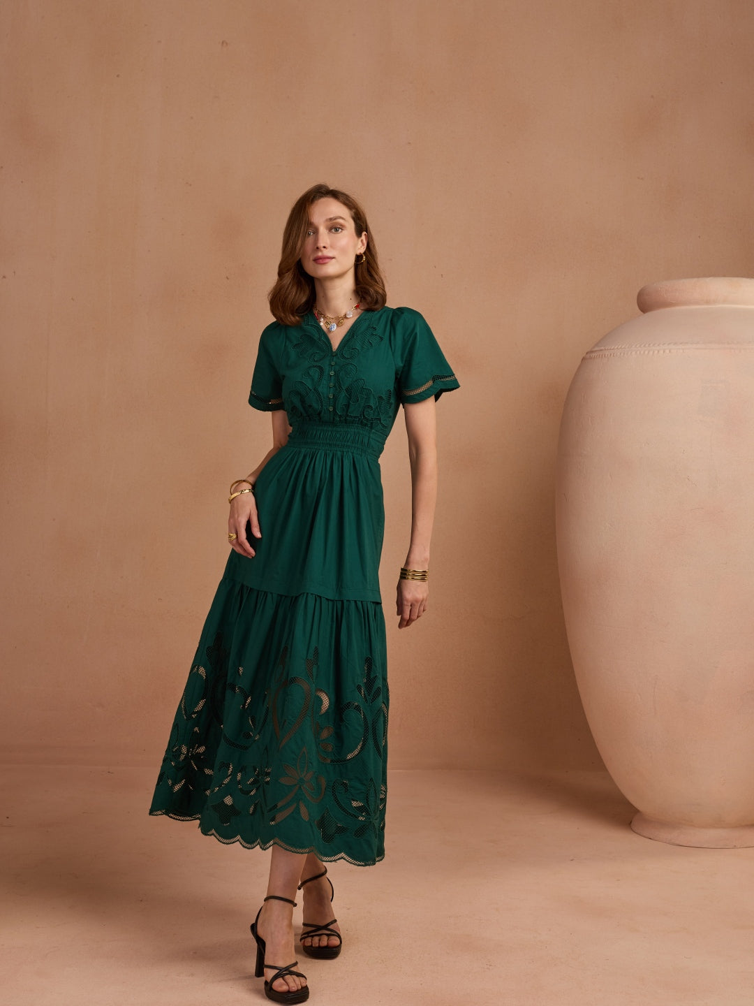 Ava Cutwork Dress | Style Island at Broadway