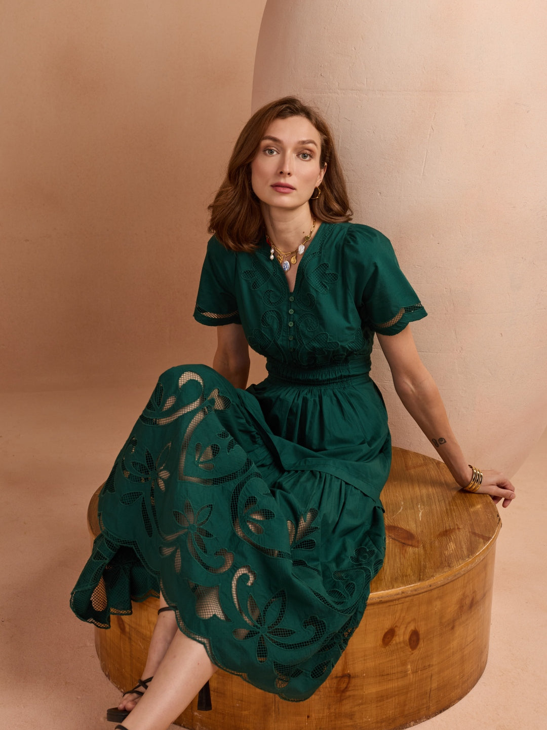 Ava Cutwork Dress | Style Island at Broadway