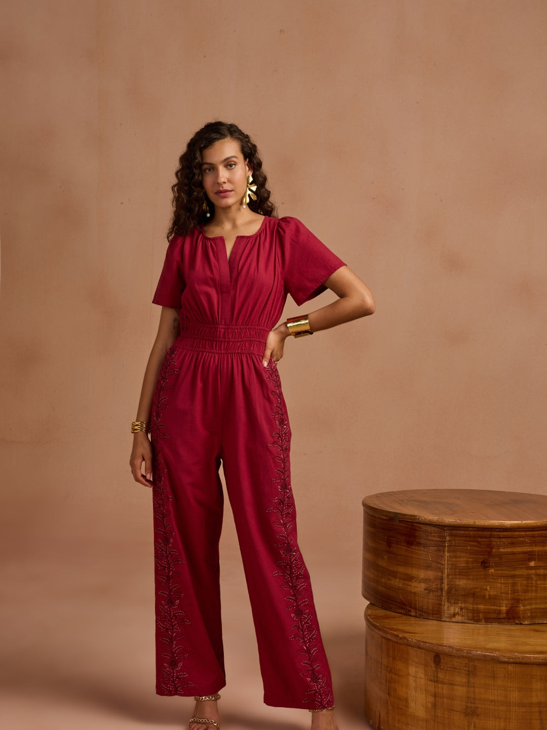 Khloe Linen Jumpsuit | Style Island at Broadway