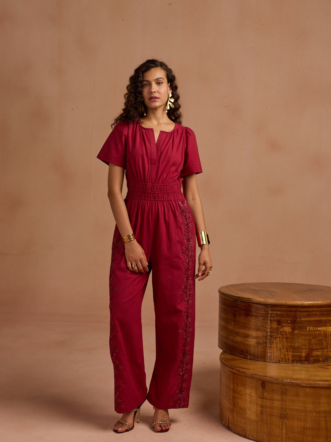 Khloe Linen Jumpsuit | Style Island at Broadway