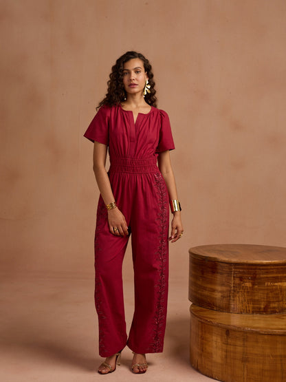 Khloe Linen Jumpsuit | Style Island at Broadway