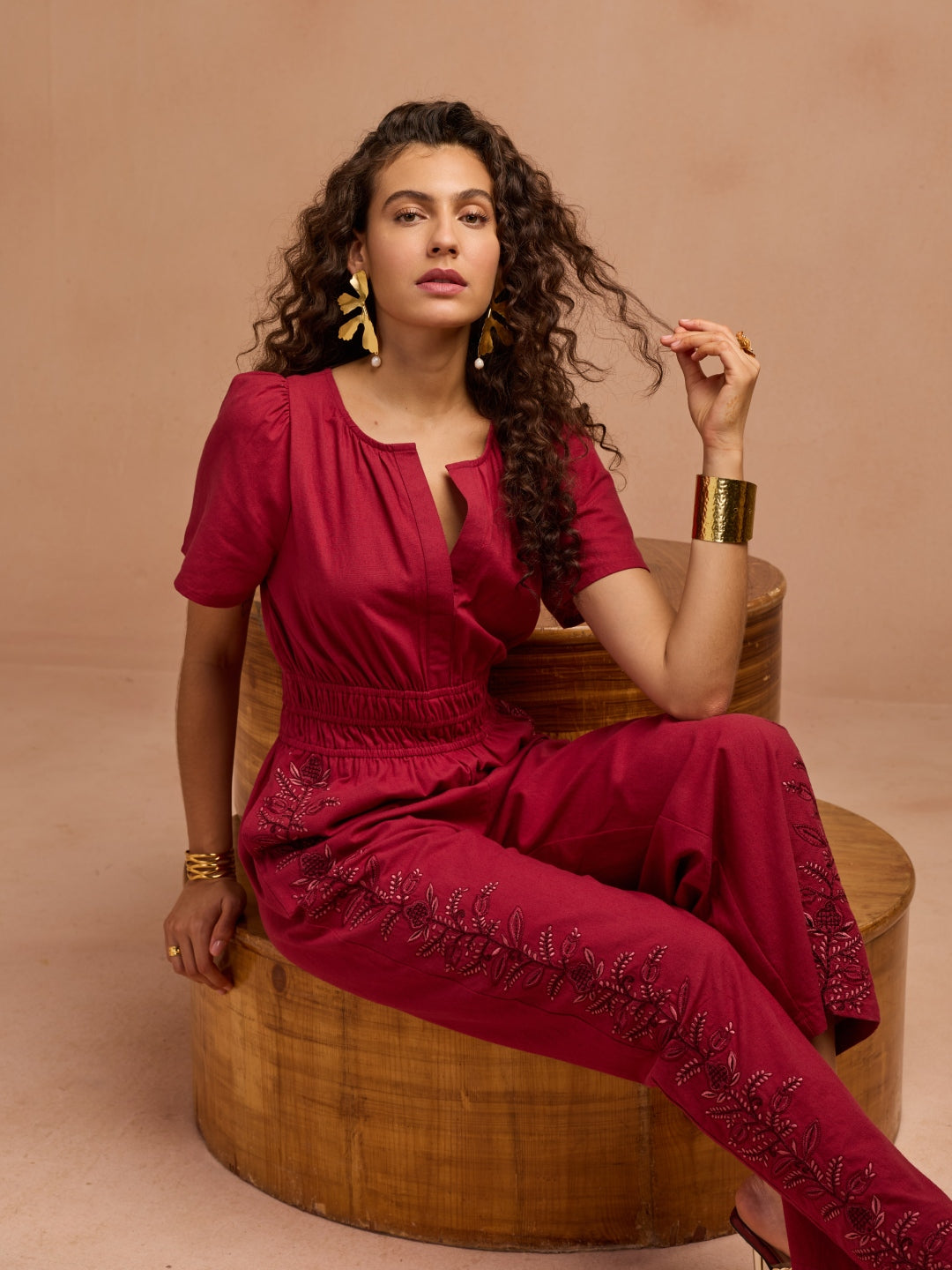 Khloe Linen Jumpsuit | Style Island at Broadway
