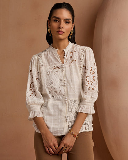 Adeline Lace Blouse | Style Island at Broadway
