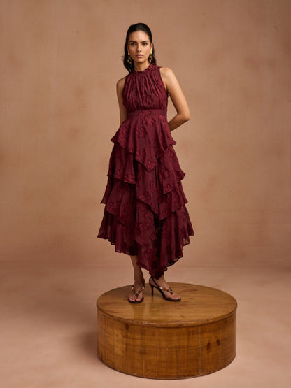 Giselle Jacquard Dress | Style Island at Broadway