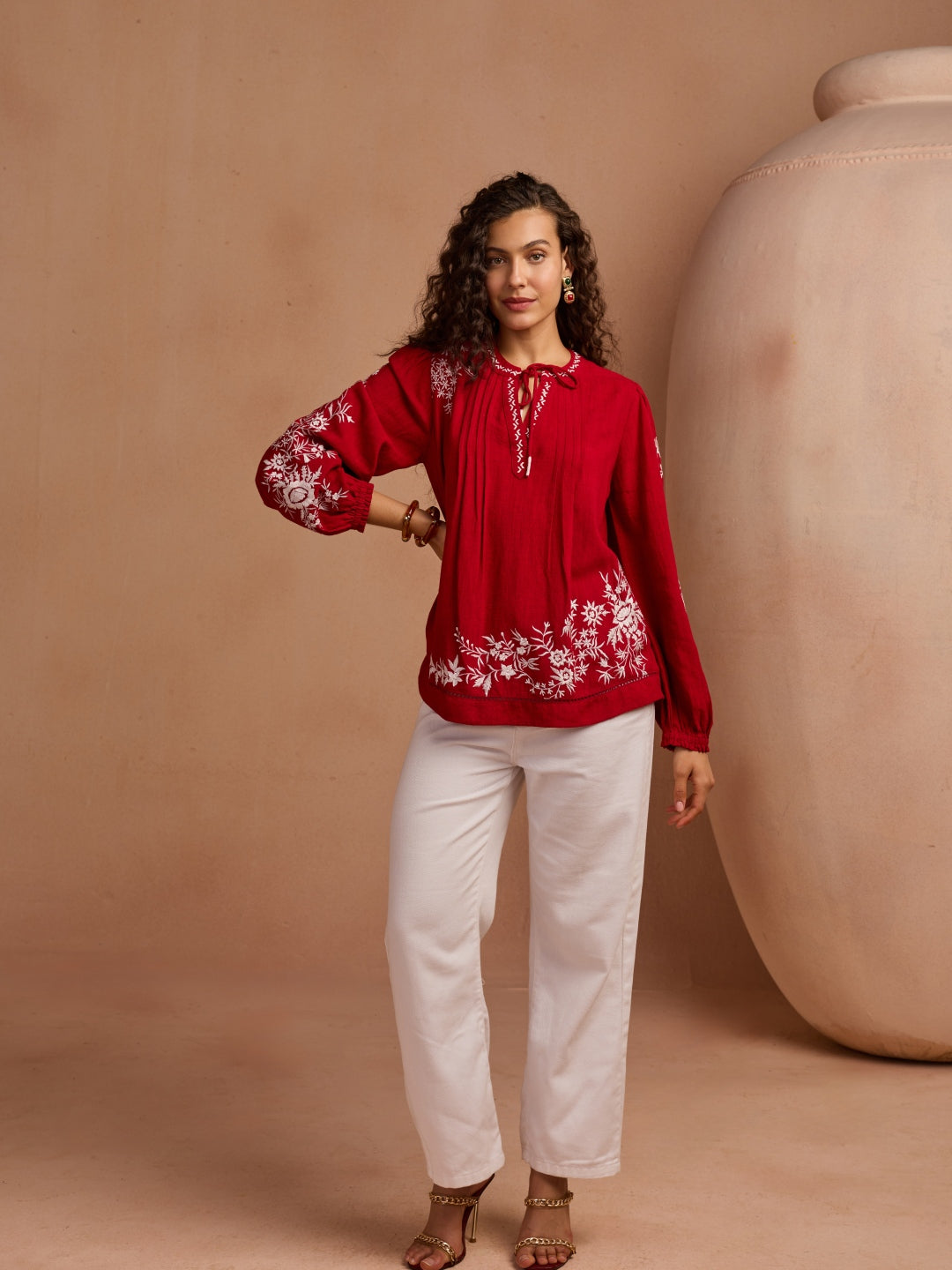 Julianne Embroidered Top | Style Island at Broadway