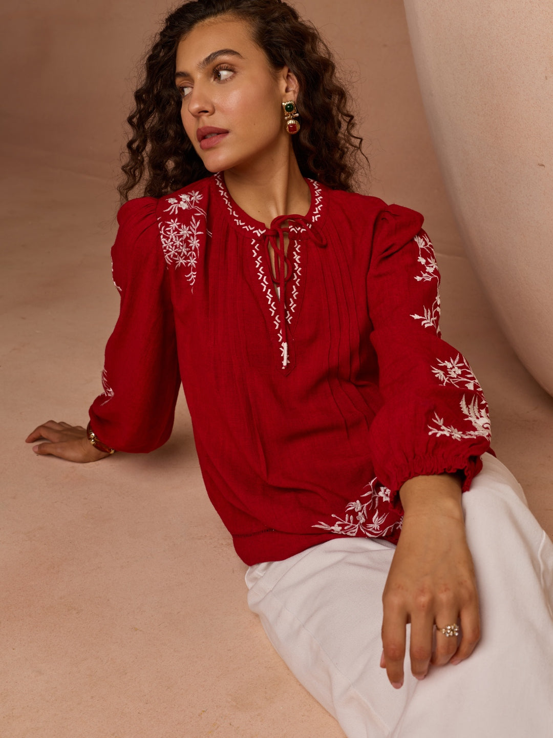 Julianne Embroidered Top | Style Island at Broadway