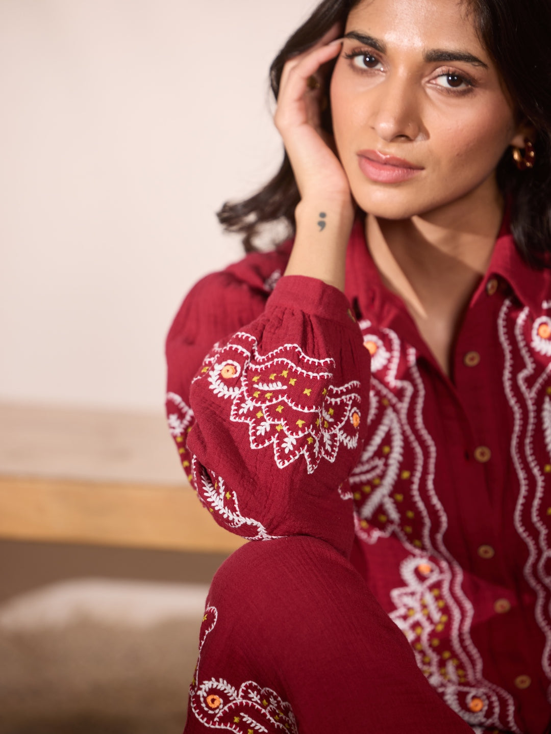 Jemma Embroidered Co-ord set | Style Island at Broadway