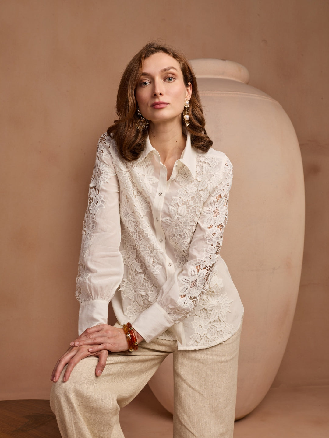 Cheryl Lace Shirt | Style Island at Broadway