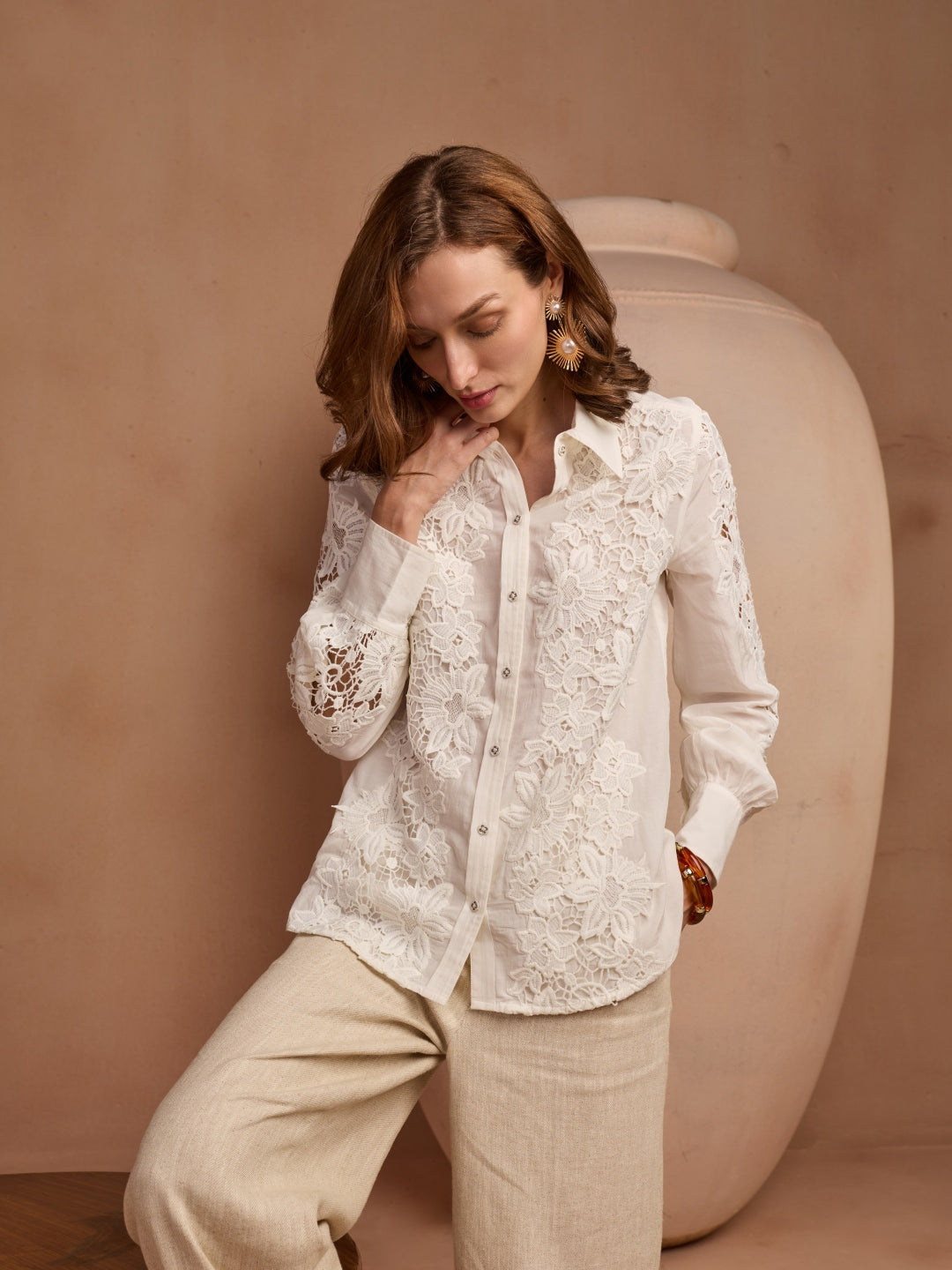 Cheryl Lace Shirt | Style Island at Broadway