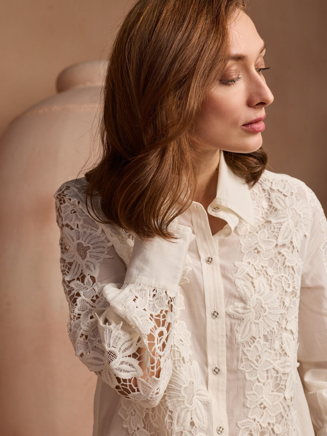 Cheryl Lace Shirt | Style Island at Broadway