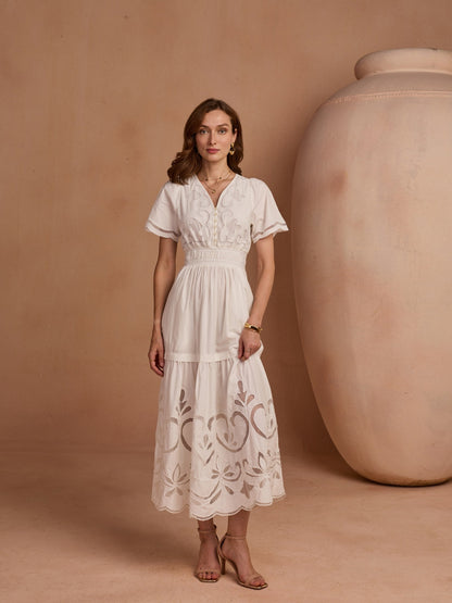 Ava Cutwork Dress | Style Island at Broadway