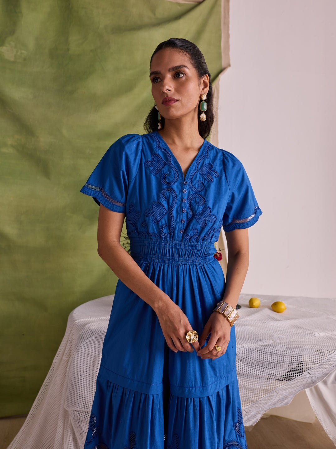 Ava Cutwork Dress | Style Island at Broadway