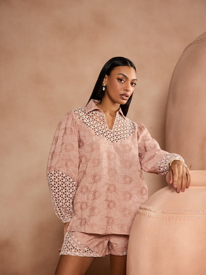 Lisa Schiffli Blouse | Style Island at Broadway