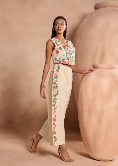 Margot Embroidered Pants | Style Island at Broadway