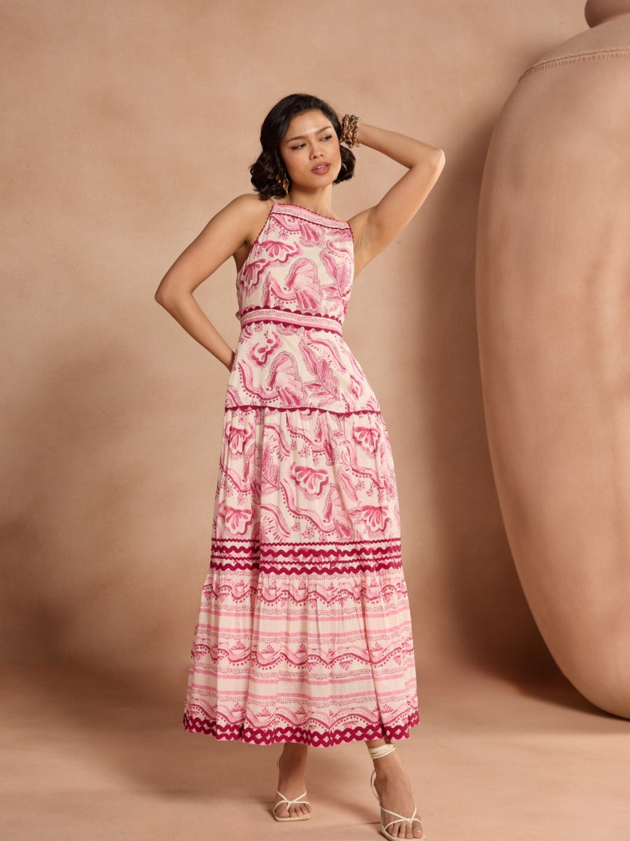 Tushita Mehta in Carol Printed Maxi | Style Island at Broadway