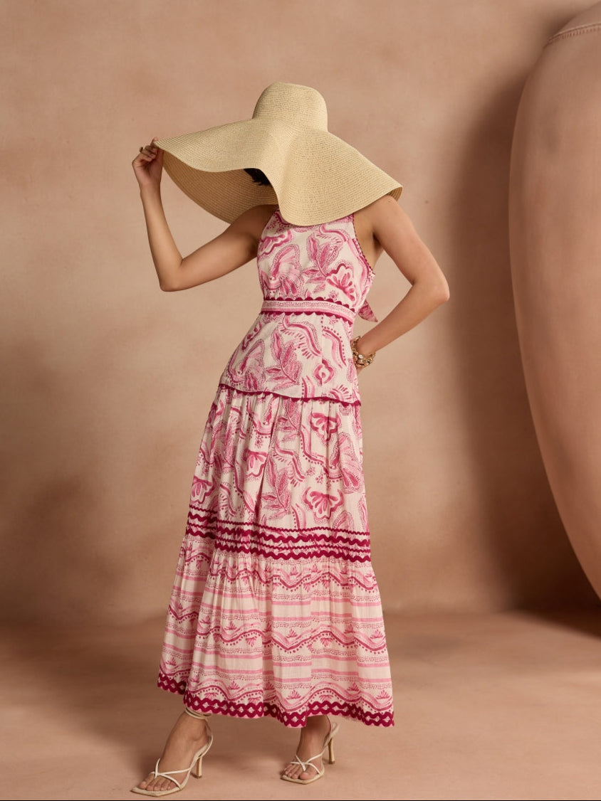 Tushita Mehta in Carol Printed Maxi | Style Island at Broadway