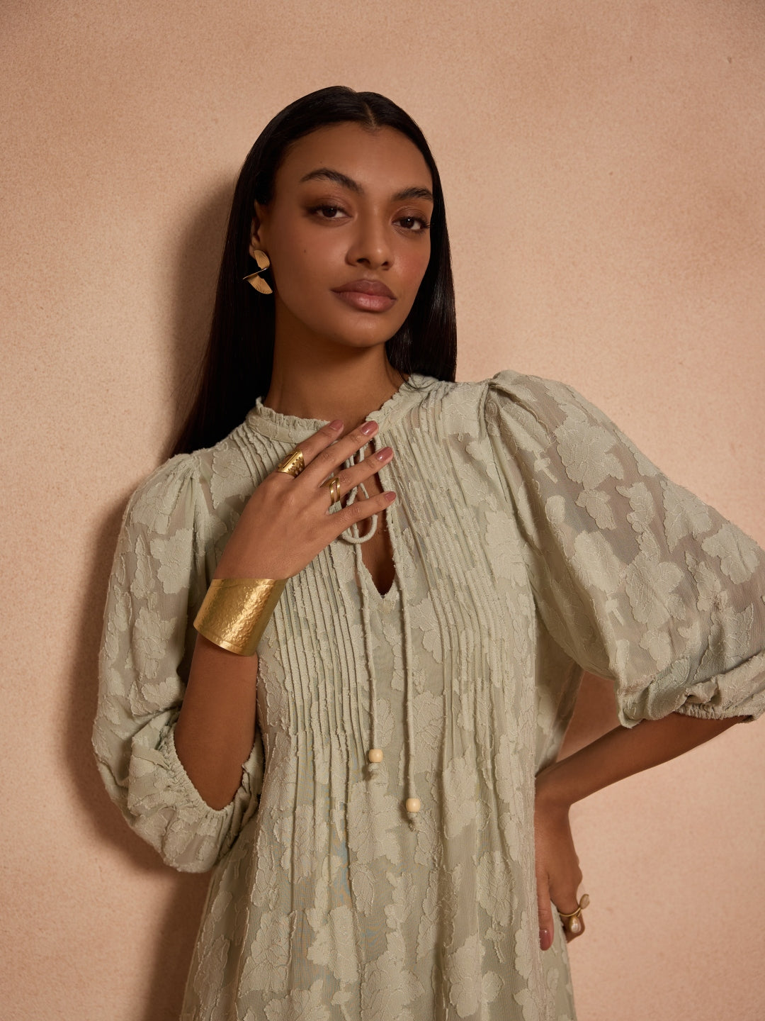 Nia Jacquard Dress | Style Island at Broadway