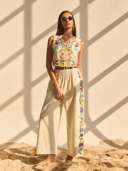 Margot Embroidered Pants | Style Island at Broadway