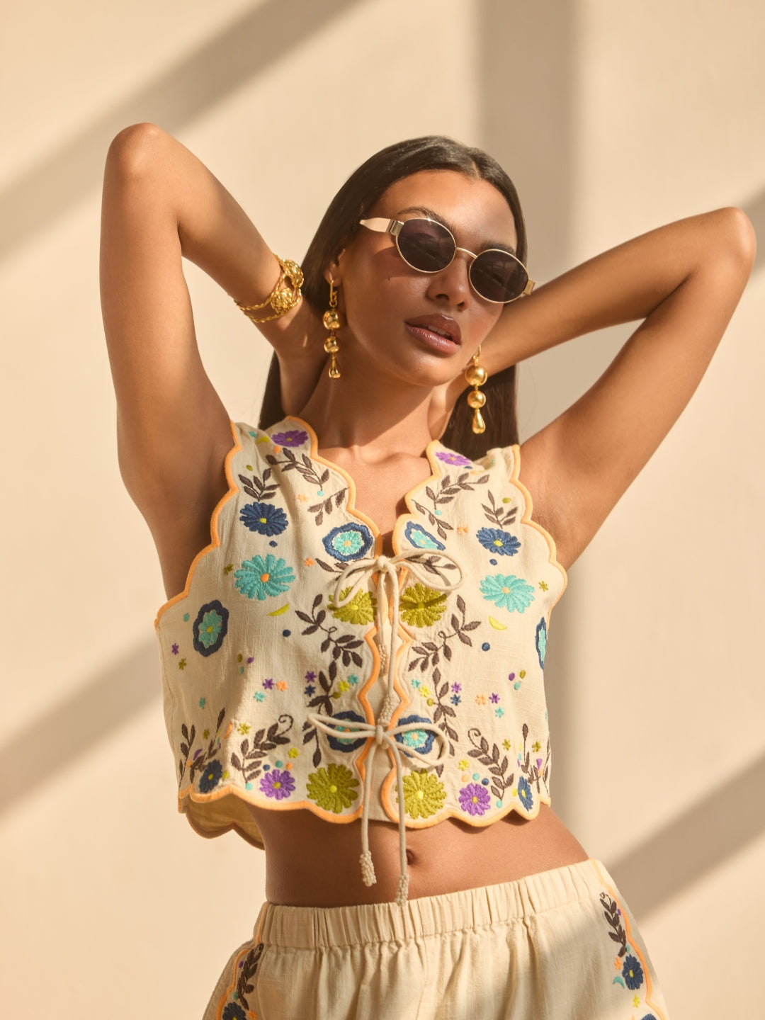 Margot Embroidered Top | Style Island at Broadway