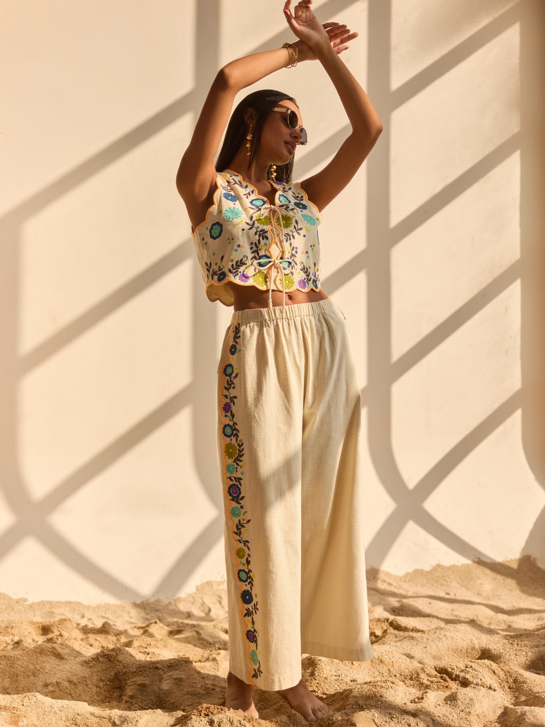 Margot Embroidered Pants | Style Island at Broadway