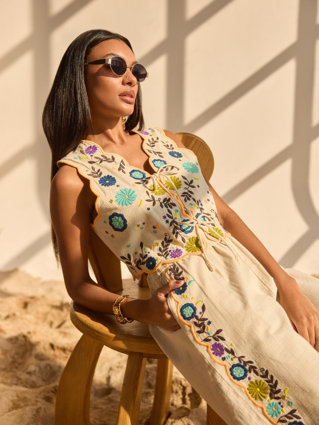 Margot Embroidered Top | Style Island at Broadway