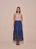 Ava Denim Cutwork Skirt | Style Island at Broadway
