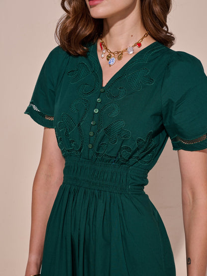 Ava Cutwork Dress | Style Island at Broadway