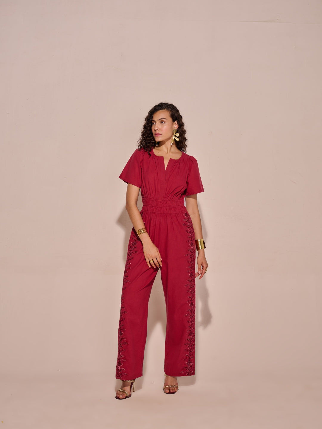Khloe Linen Jumpsuit | Style Island at Broadway