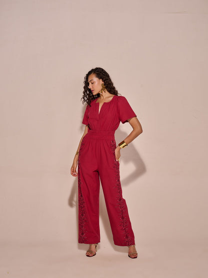 Khloe Linen Jumpsuit | Style Island at Broadway