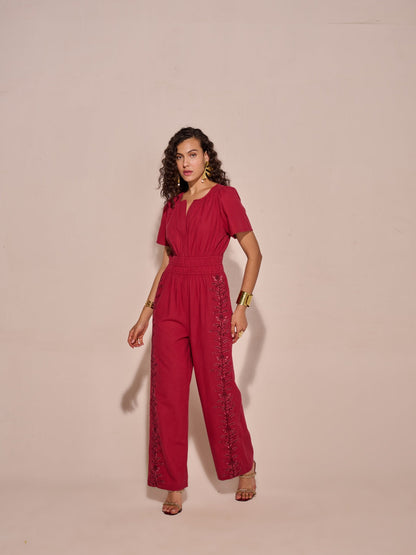 Khloe Linen Jumpsuit | Style Island at Broadway
