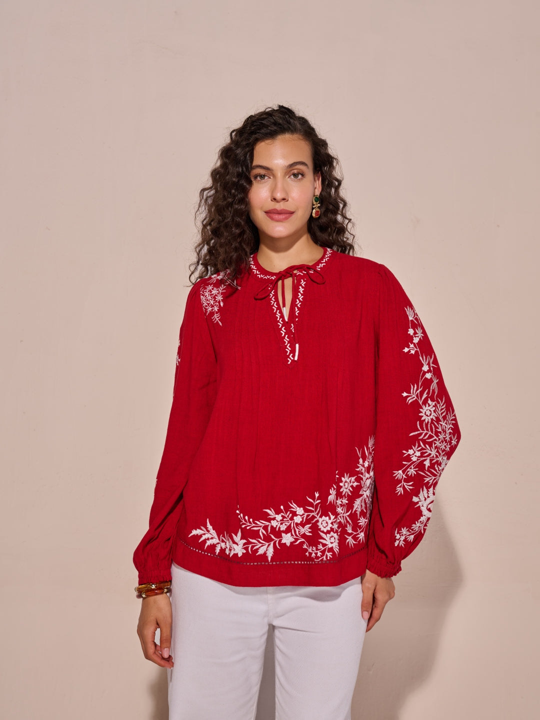 Julianne Embroidered Top | Style Island at Broadway