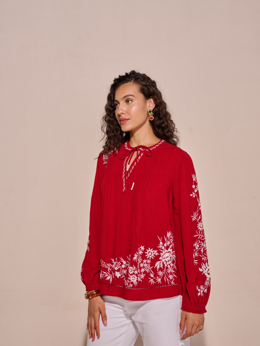 Julianne Embroidered Top | Style Island at Broadway