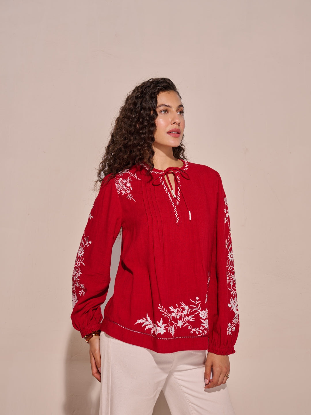 Julianne Embroidered Top | Style Island at Broadway