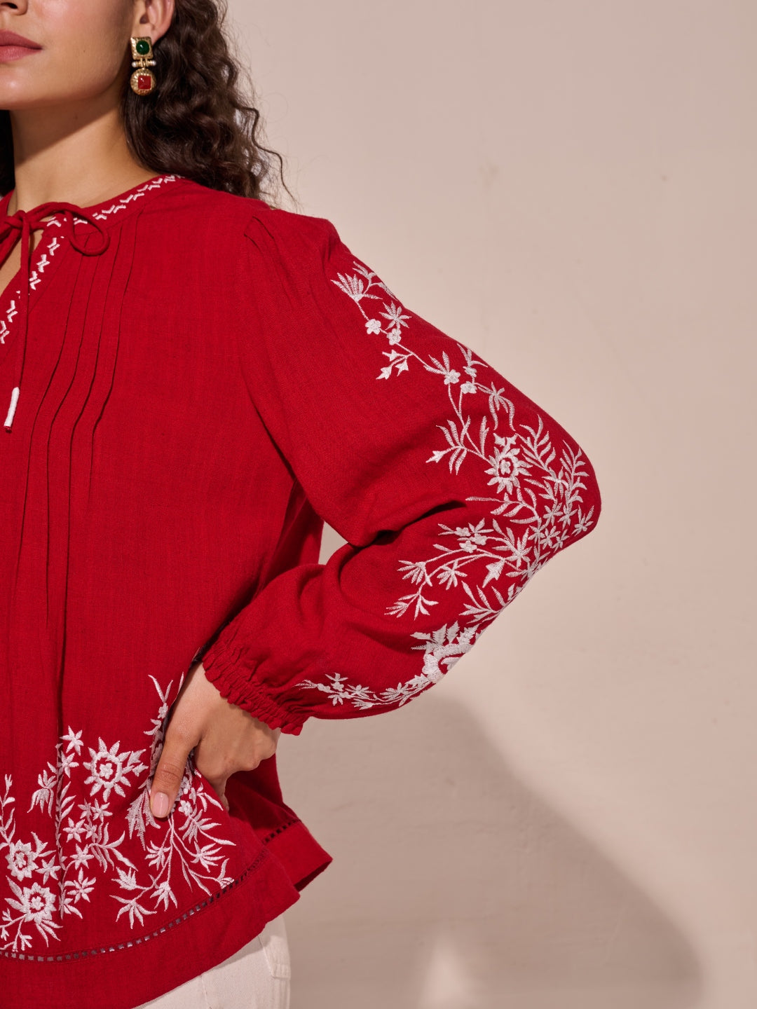 Julianne Embroidered Top | Style Island at Broadway