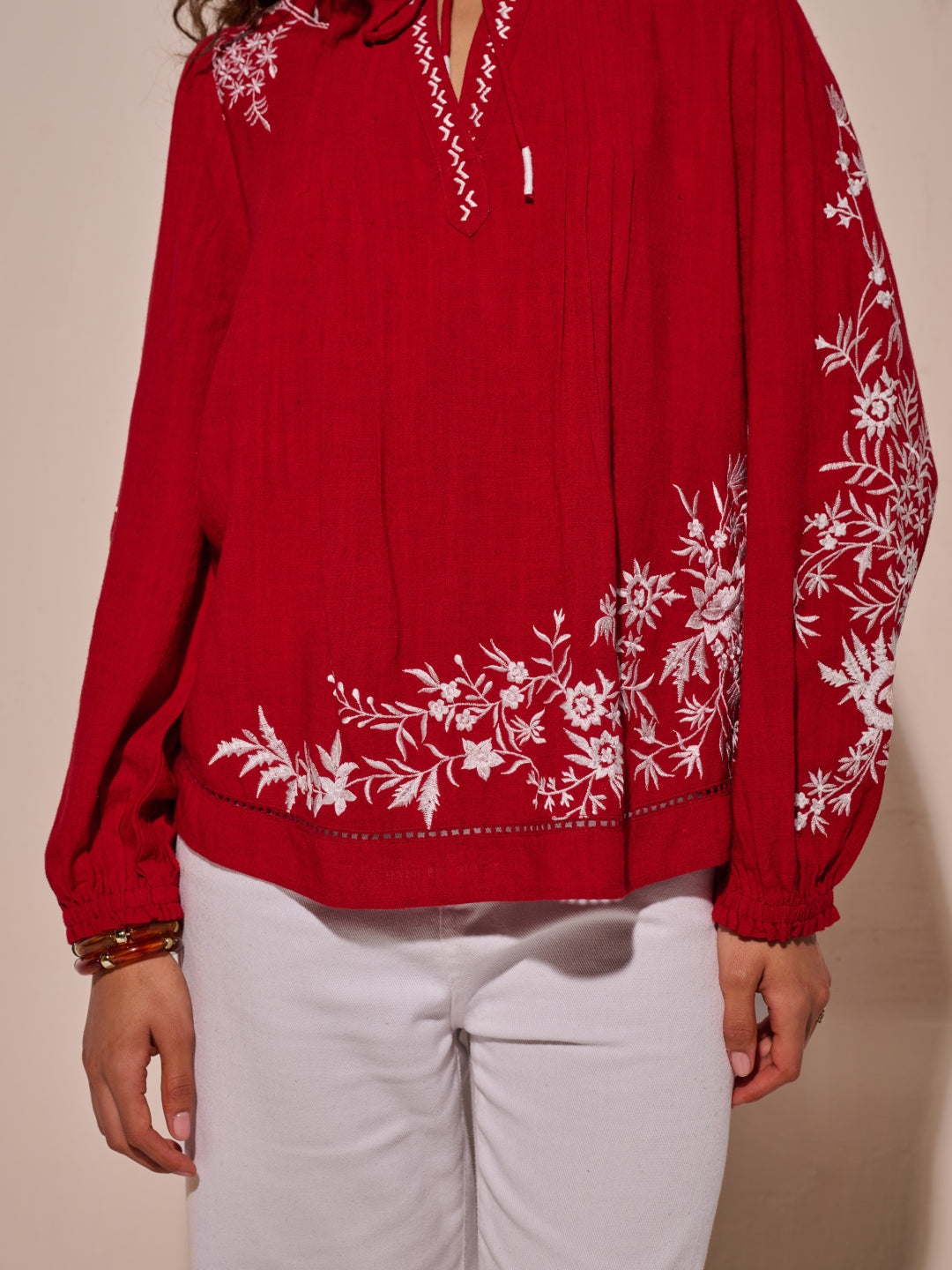 Julianne Embroidered Top | Style Island at Broadway