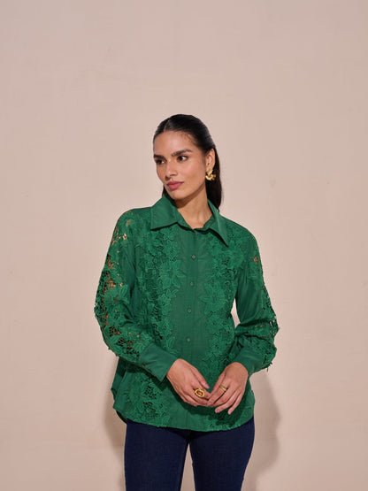Cheryl Lace Shirt | Style Island at Broadway