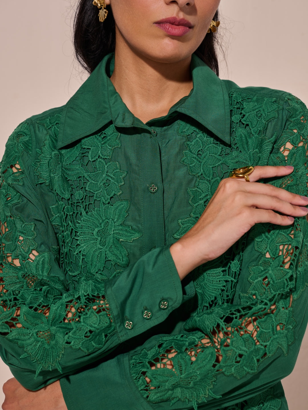 Cheryl Lace Shirt | Style Island at Broadway