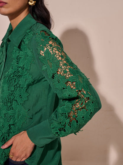 Cheryl Lace Shirt | Style Island at Broadway
