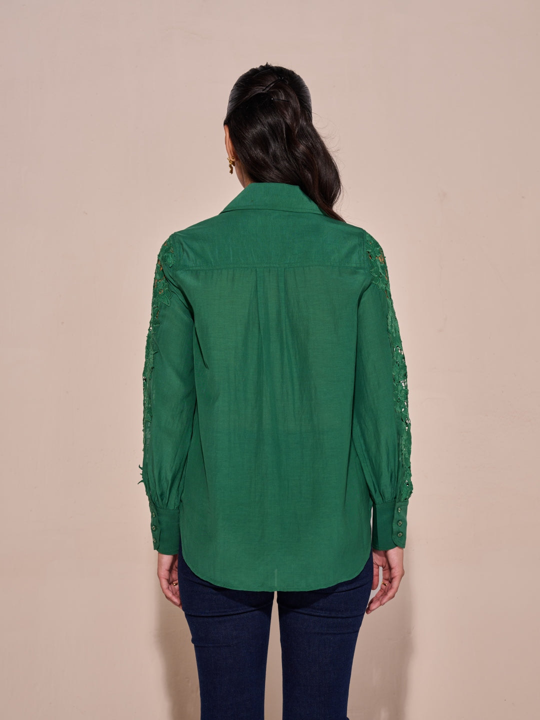 Cheryl Lace Shirt | Style Island at Broadway