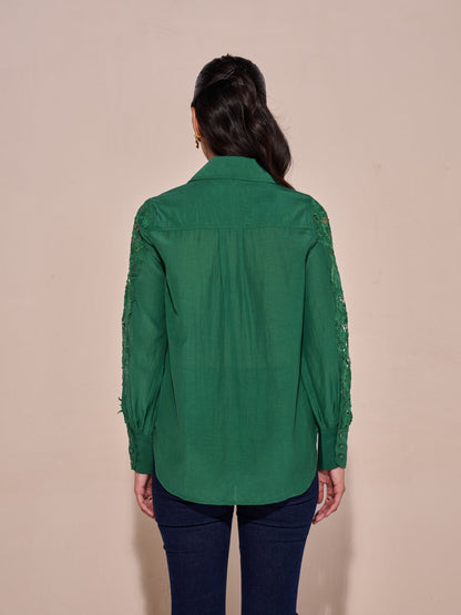 Cheryl Lace Shirt | Style Island at Broadway