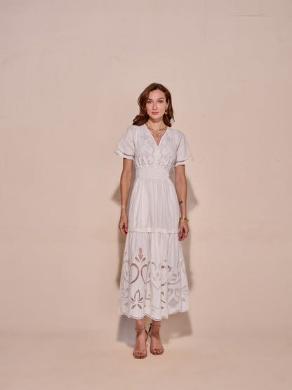 Ava Cutwork Dress | Style Island at Broadway