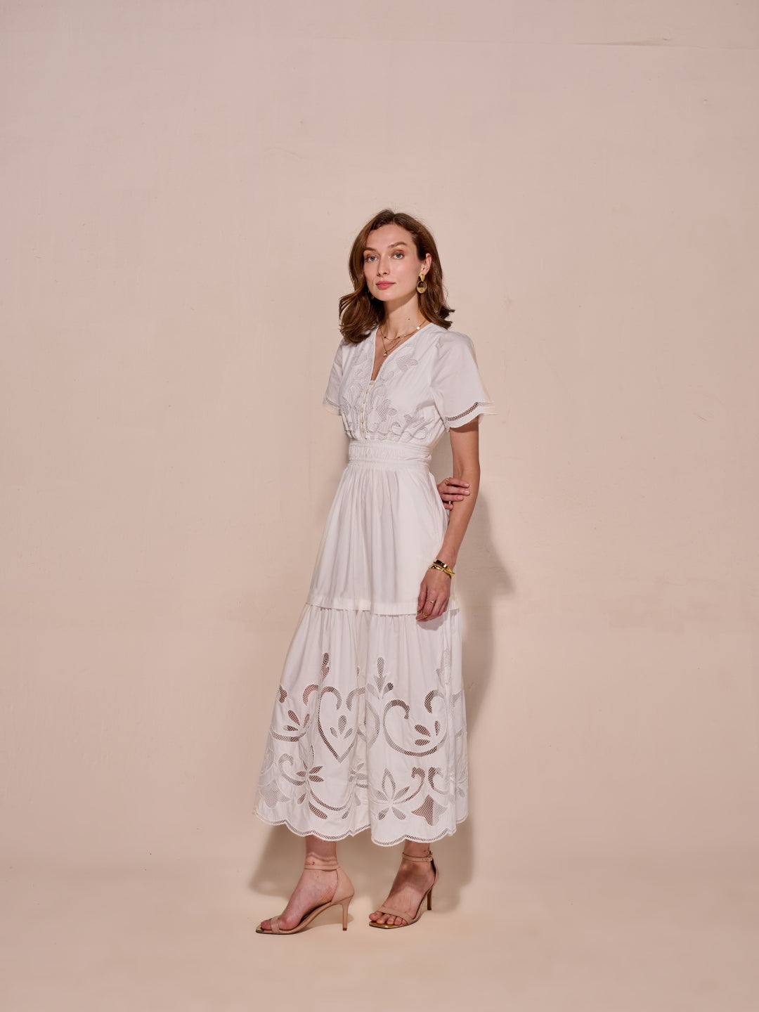 Ava Cutwork Dress | Style Island at Broadway