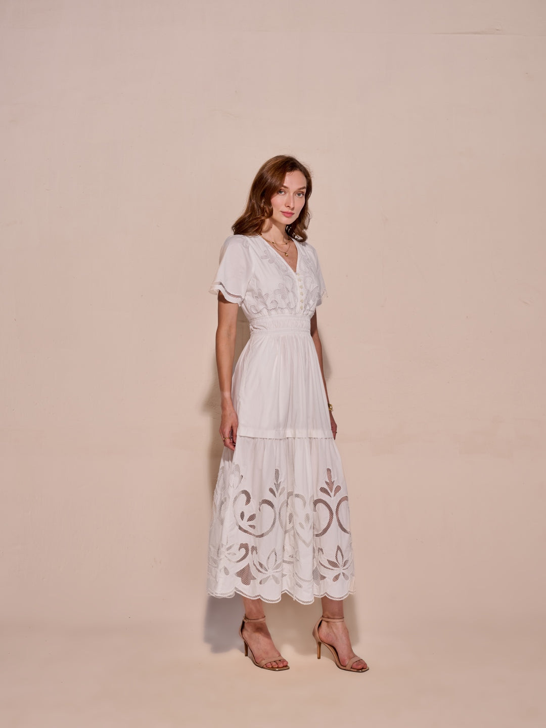Ava Cutwork Dress | Style Island at Broadway