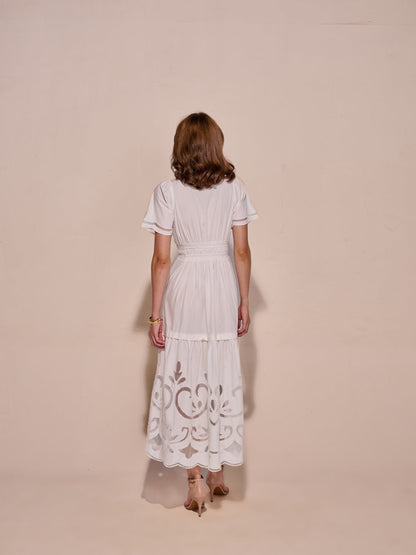 Ava Cutwork Dress | Style Island at Broadway