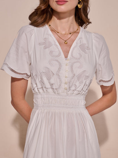 Ava Cutwork Dress | Style Island at Broadway