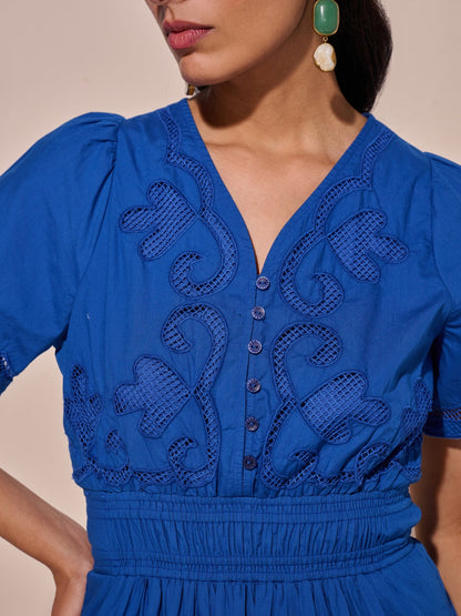 Ava Cutwork Dress | Style Island at Broadway