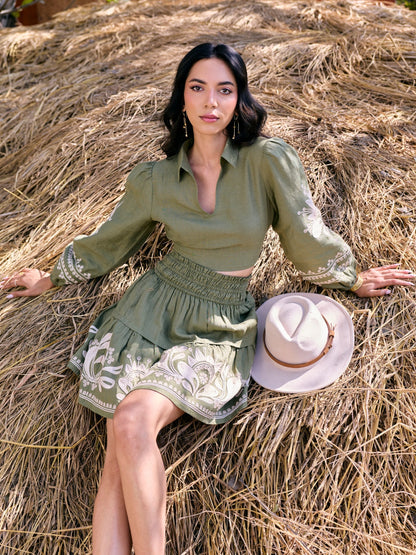 Charlotte Linen Top