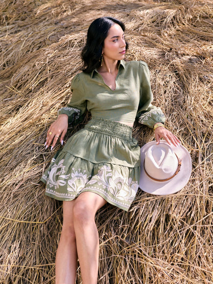 Charlotte Linen Top
